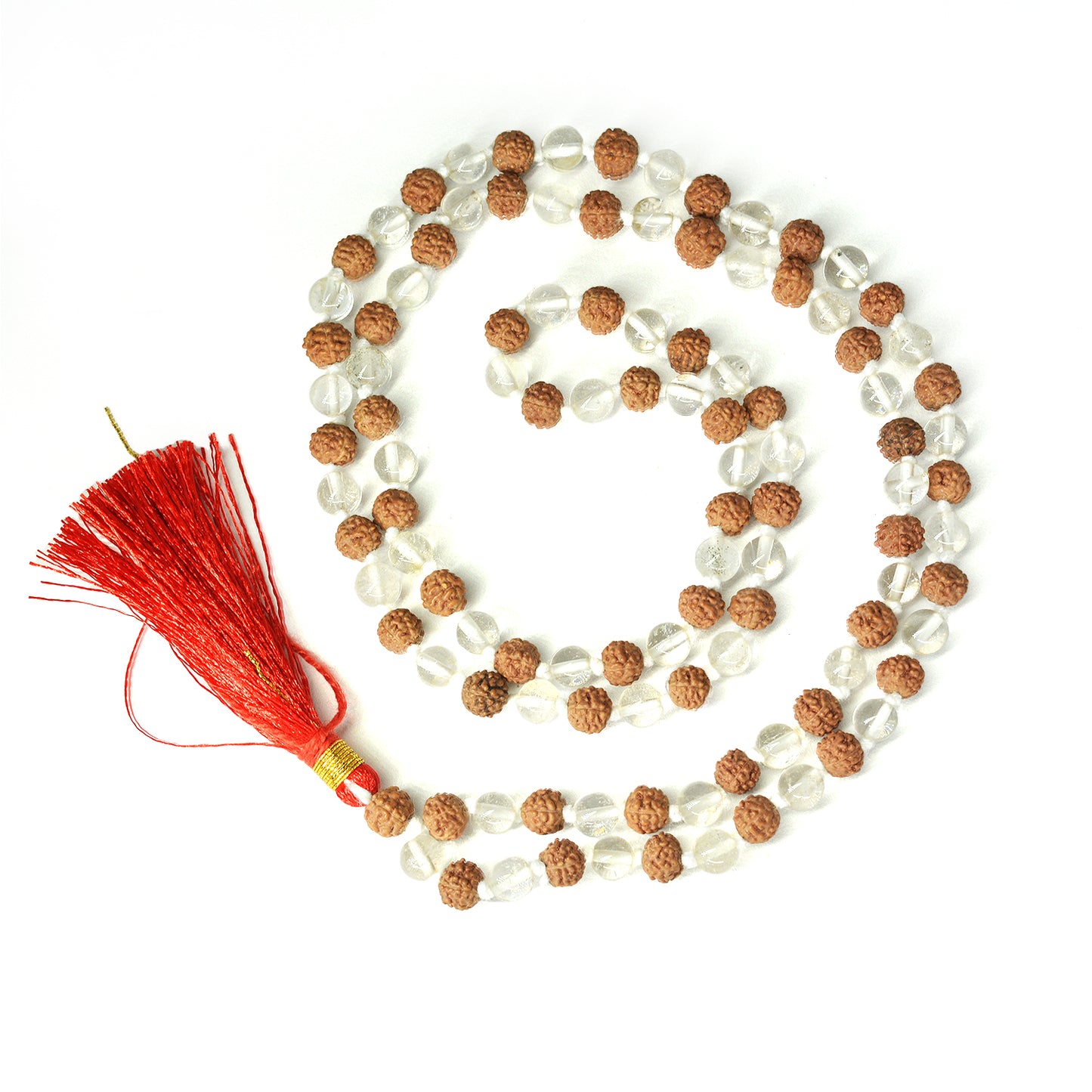 Rudraksha and Sphatik Mala (Indonesian)