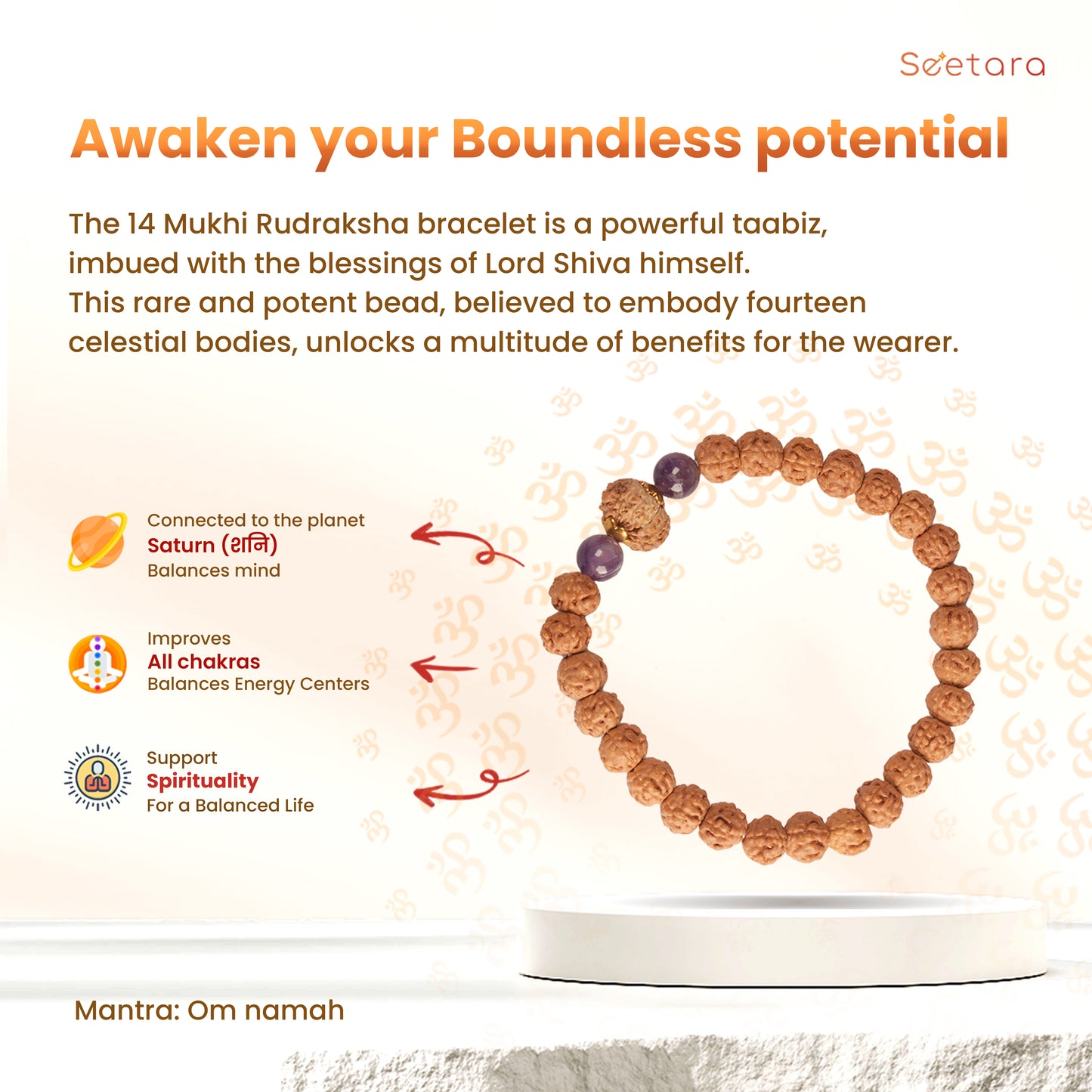 14 Mukhi Rudraksha Bracelet (Indonesian)