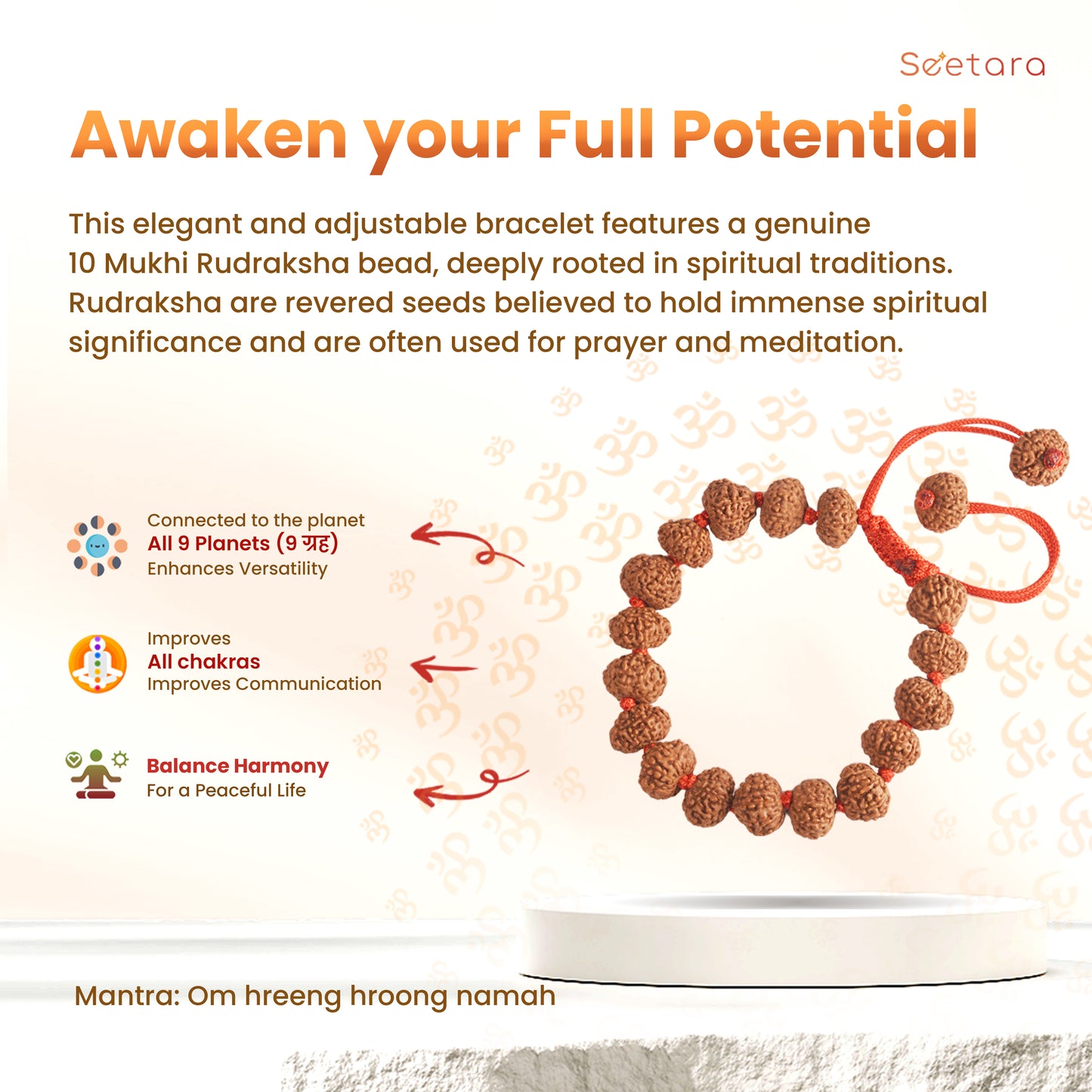 10 Mukhi Rudraksha Bracelet (Indonesian)