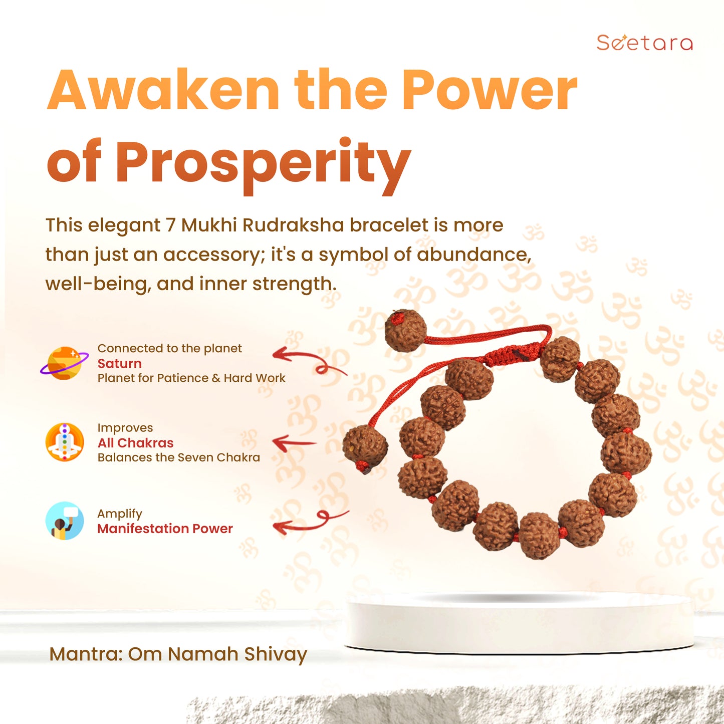 7 Mukhi Rudraksha Bracelet (Indonesian)