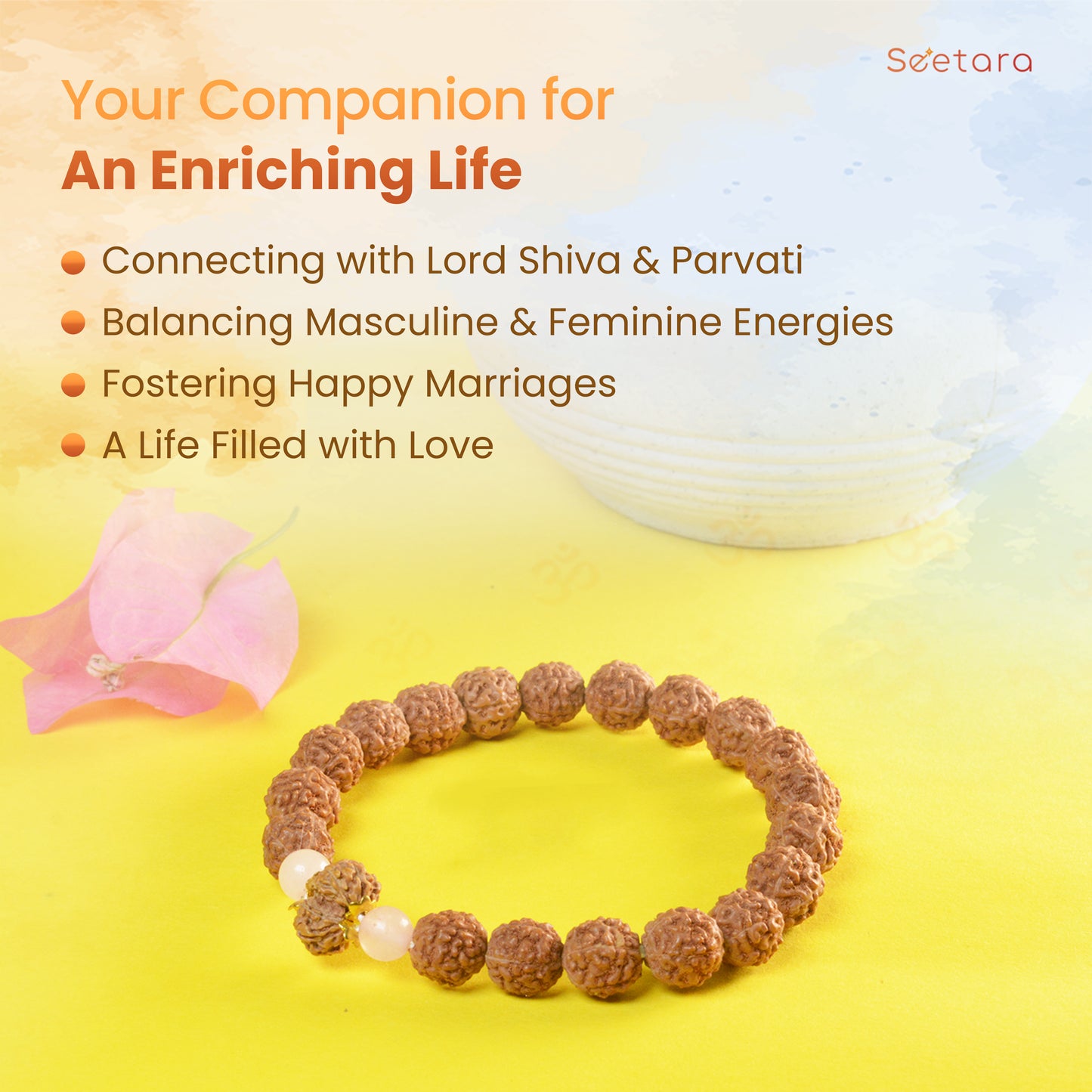 Gauri Shankar Rudraksha Bracelet (Indonesian)