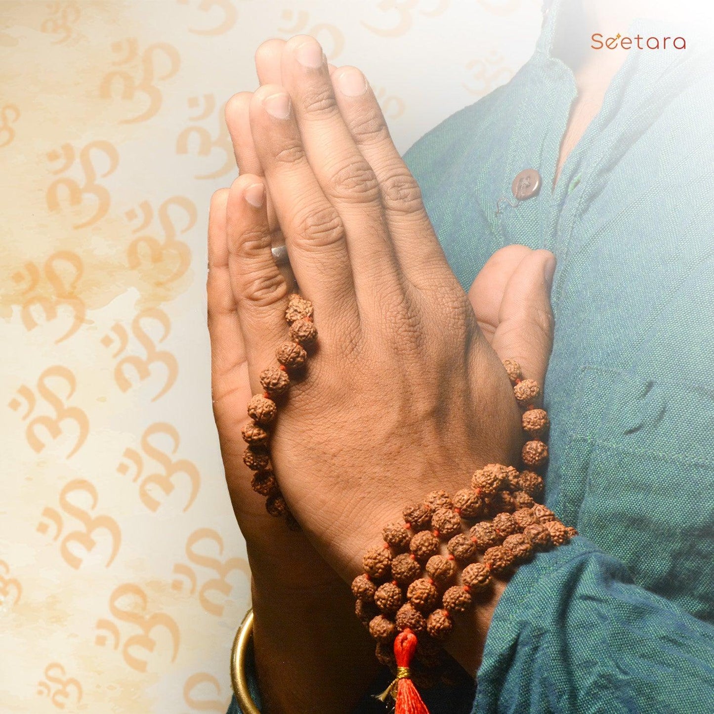 5 Mukhi Rudraksha Mala | 108 Beads - Seetara