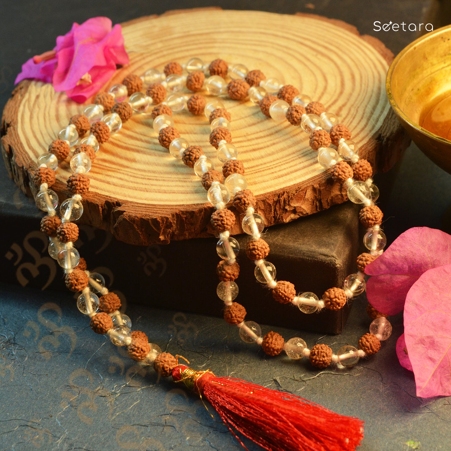 Rudraksha and Sphatik Mala (Indonesian)