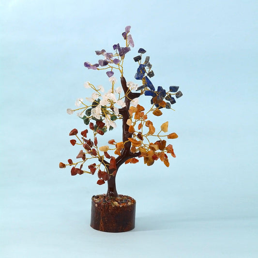 7 Chakra Crystal Feng Shui Healing Tree | 200 Beads | For Balancing & Alignment - Seetara