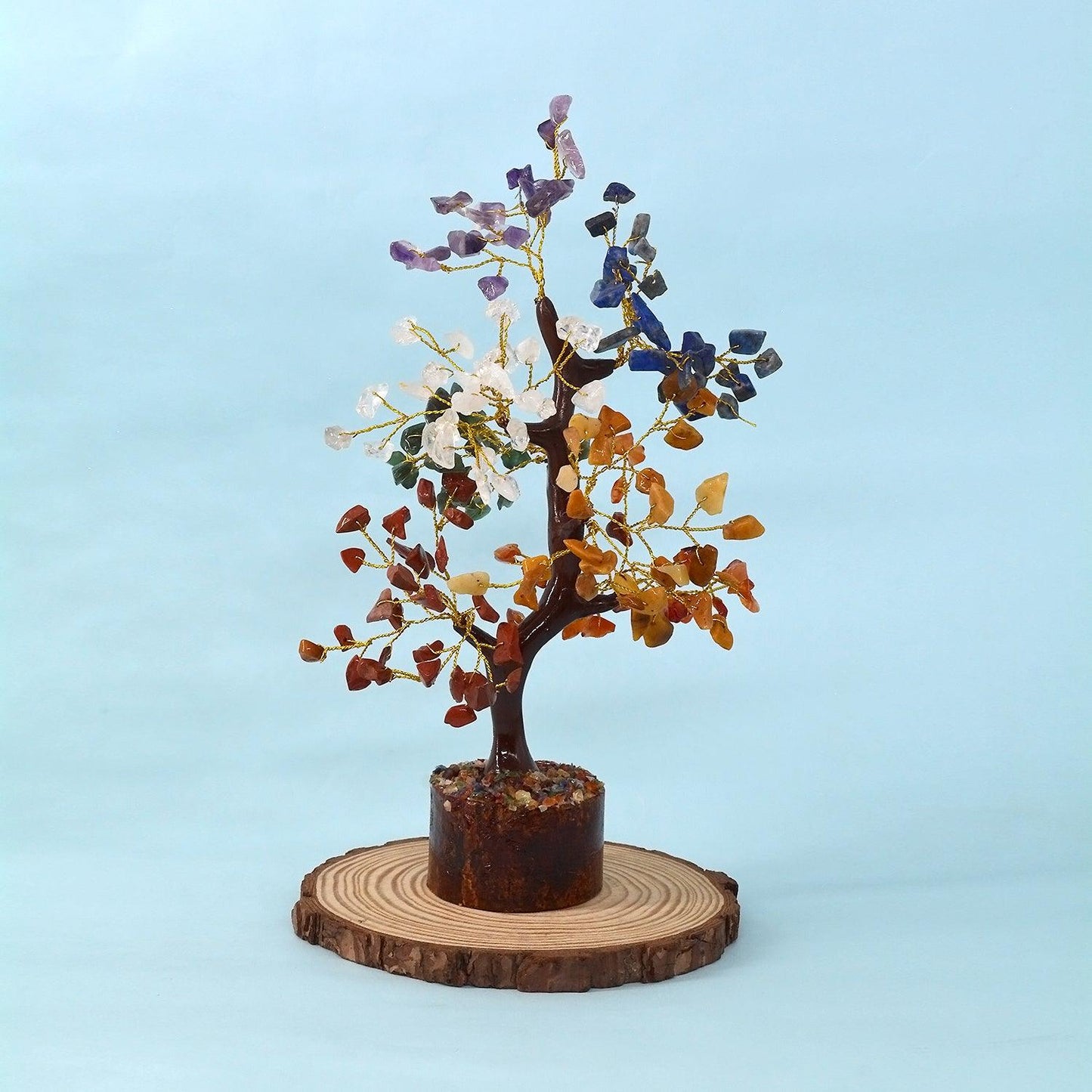 7 Chakra Crystal Feng Shui Healing Tree | 200 Beads | For Balancing & Alignment - Seetara