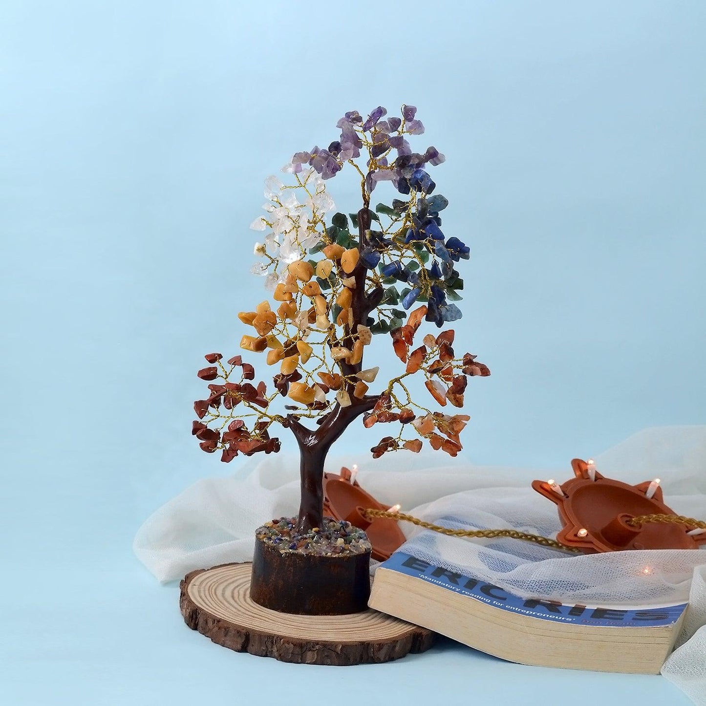 7 Chakra Crystal Tree | 300 Beads | For Balancing & Alignment - Seetara