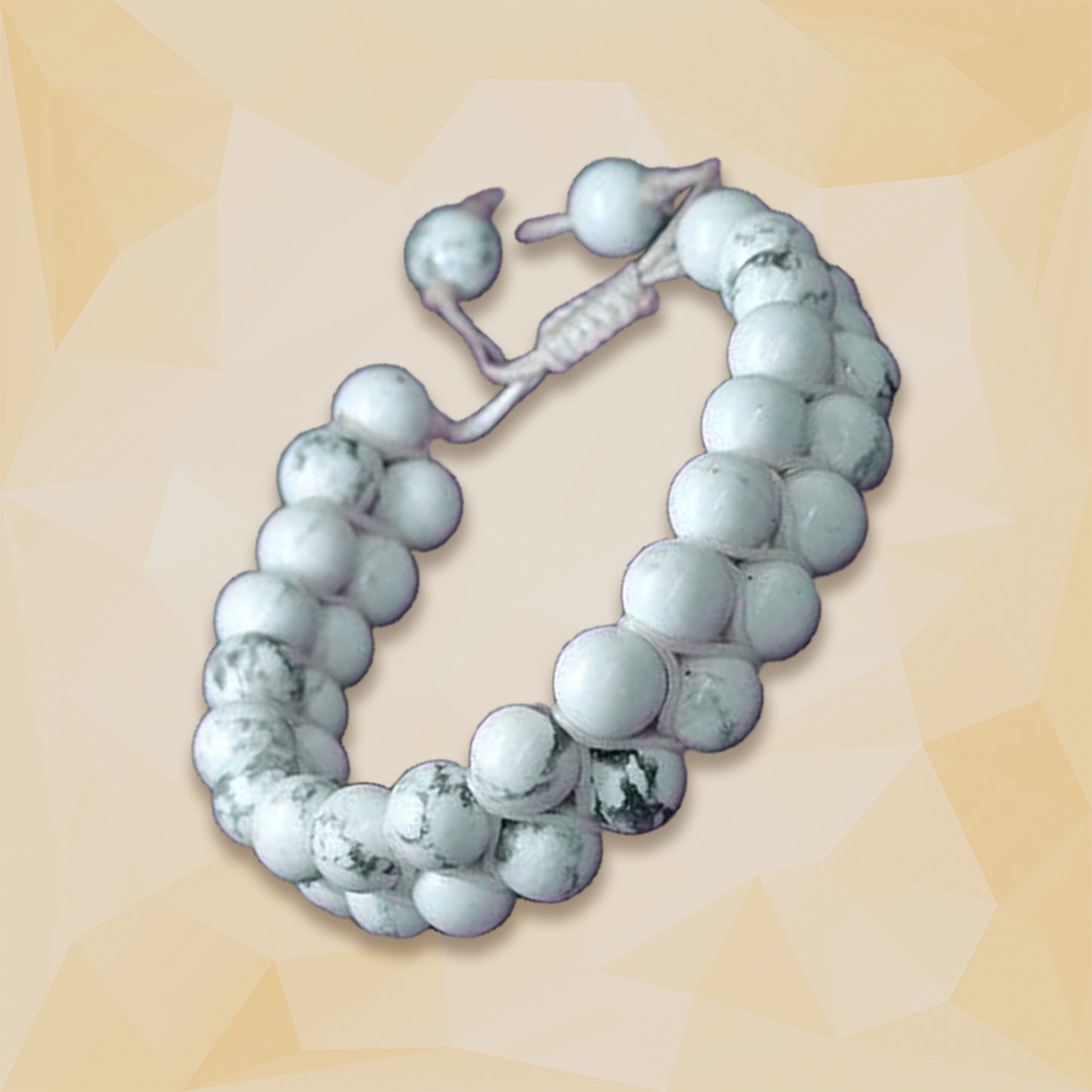 Howlite Double Layered Healing Crystal Bracelet