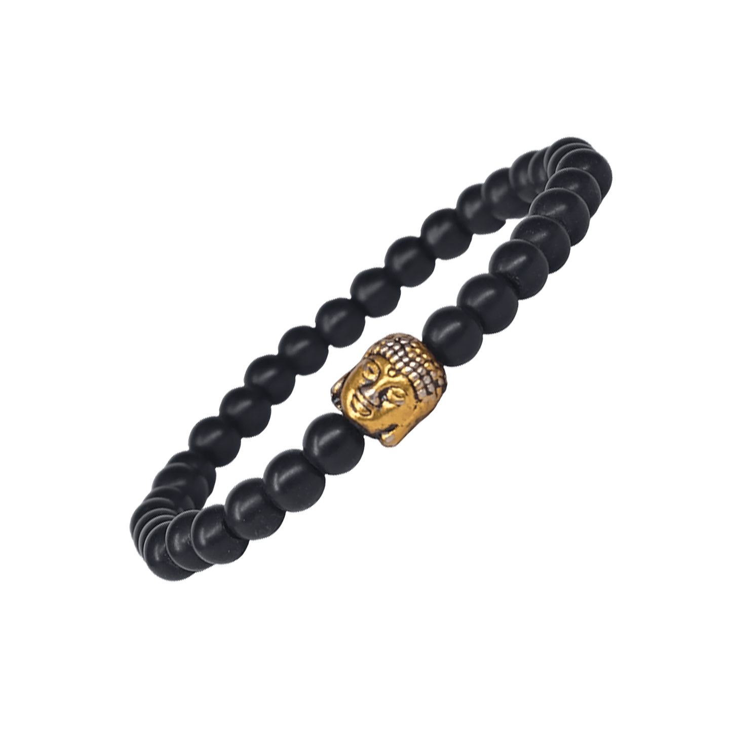 Black Obsidian Healing Bracelet with Buddha Charm | For Purifying & Protection - Seetara