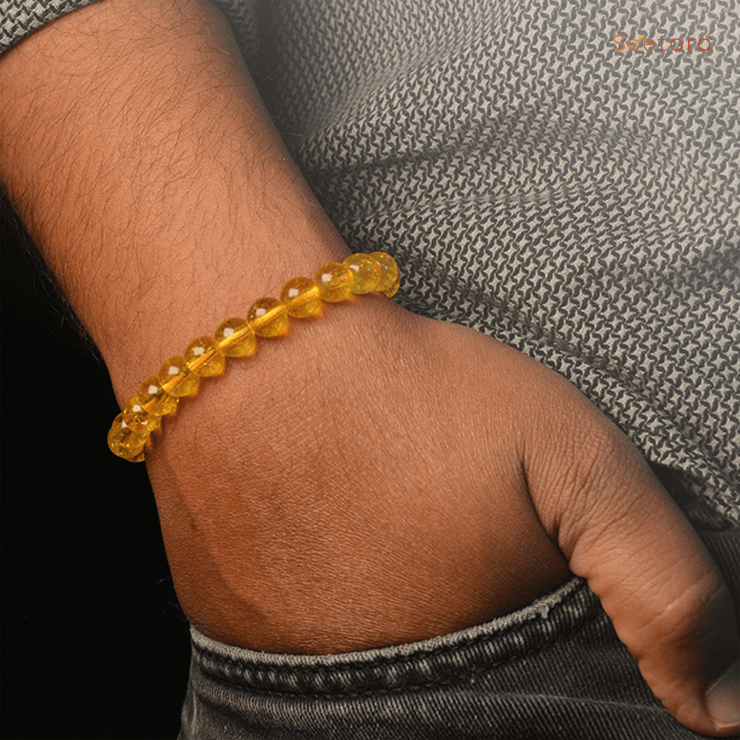 Citrine Healing Crystal Bracelet | For Wealth & Prosperity - Seetara