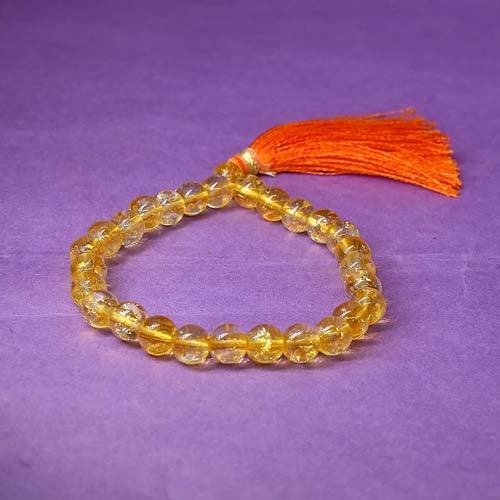 Citrine Rosary Healing Bracelet | For Wealth & Prosperity - Seetara