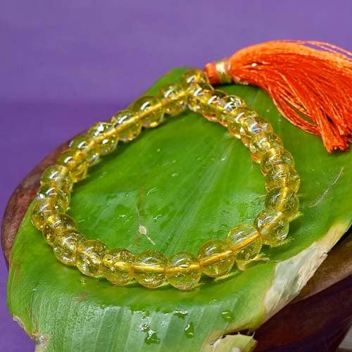 Citrine Rosary Healing Bracelet | For Wealth & Prosperity - Seetara