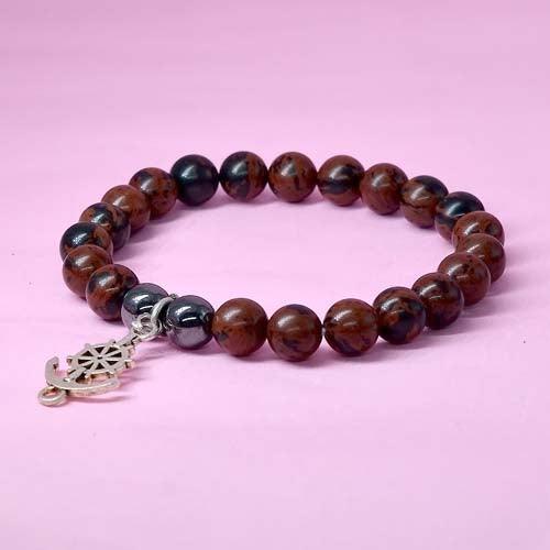 Mahakoni Healing Crystal Bracelet with Anchor Charm - Seetara