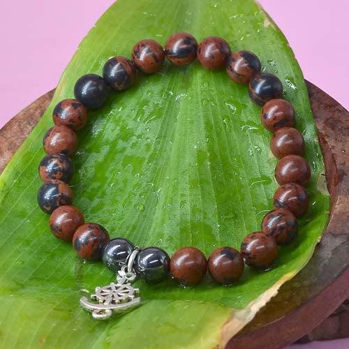 Mahakoni Healing Crystal Bracelet with Anchor Charm - Seetara