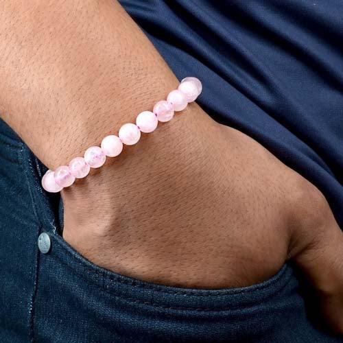 Rose Quartz Healing Crystal Bracelet | For Unconditional Love & Acceptance - Seetara