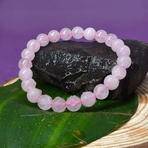 Rose Quartz Healing Crystal Bracelet | For Unconditional Love & Acceptance - Seetara