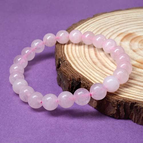 Rose Quartz Healing Crystal Bracelet | For Unconditional Love & Acceptance - Seetara