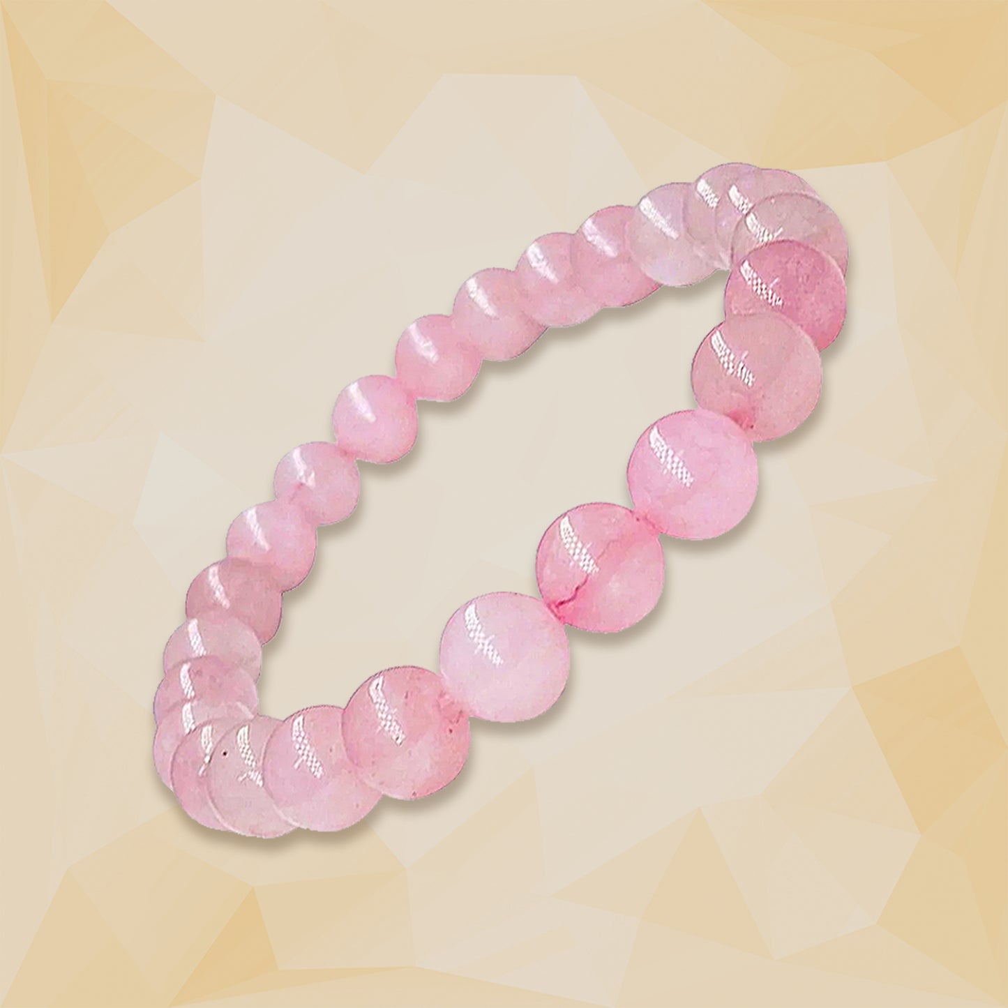 Rose Quartz Healing Crystal Bracelet | For Unconditional Love & Acceptance
