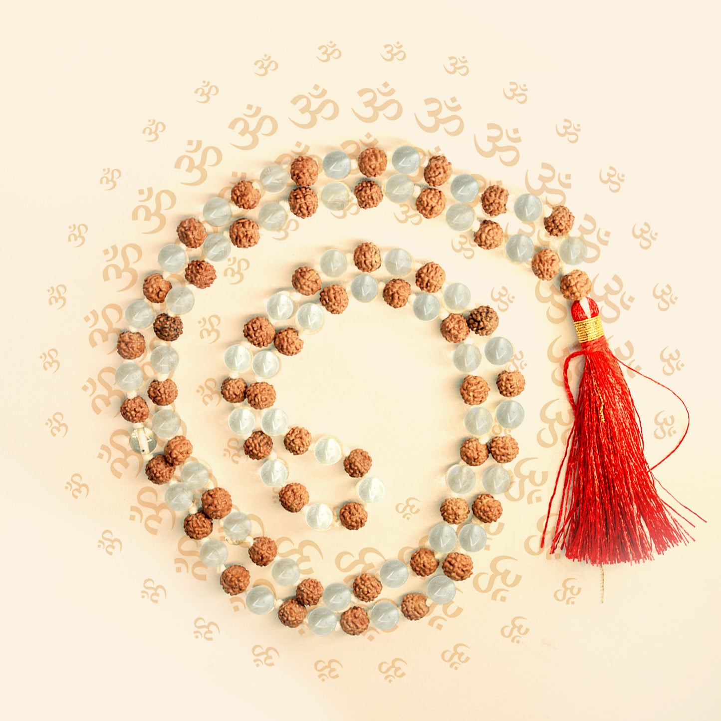 Rudraksha and Sphatik Mala (Indonesian)