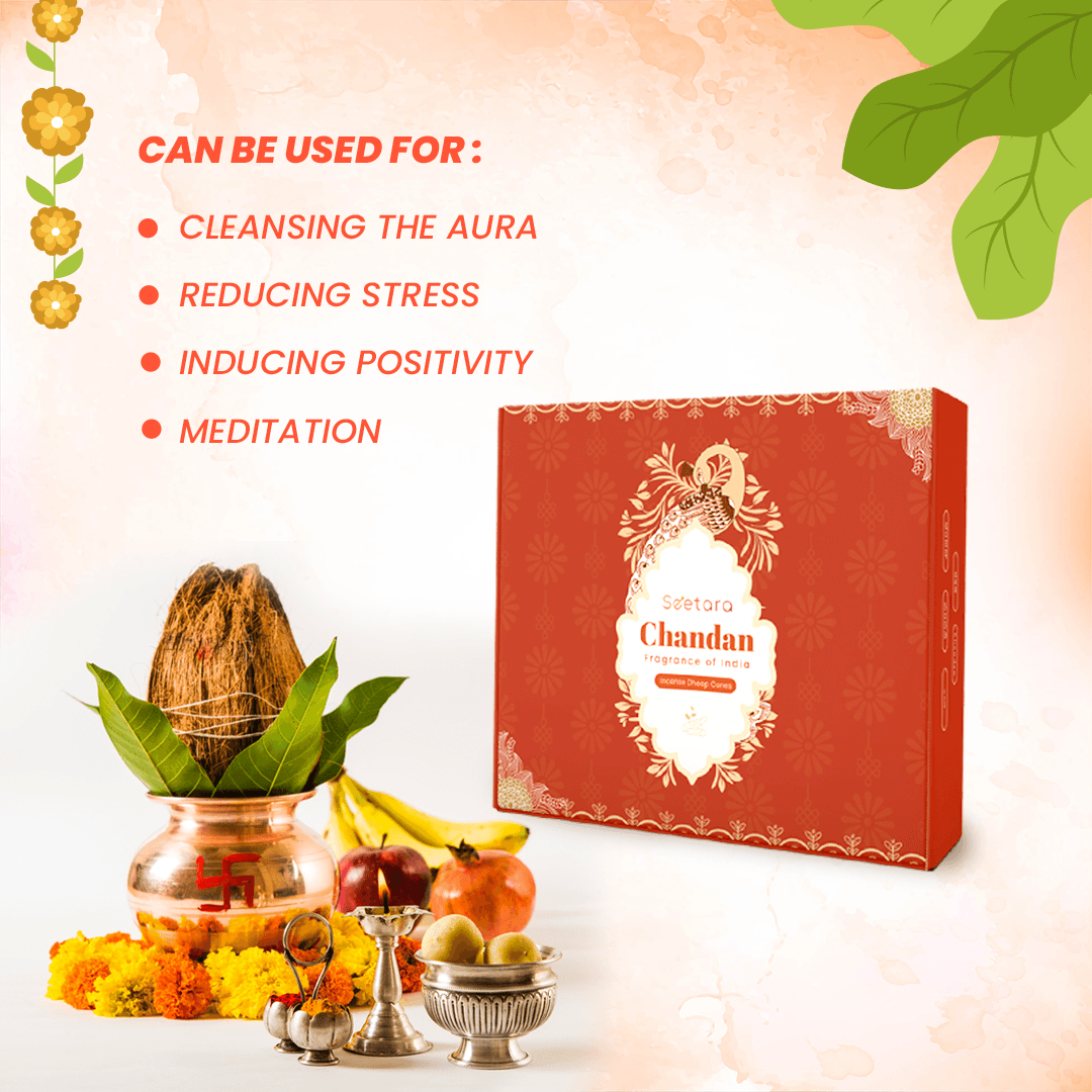 Seetara Dhoop Cones | Chandan - Seetara