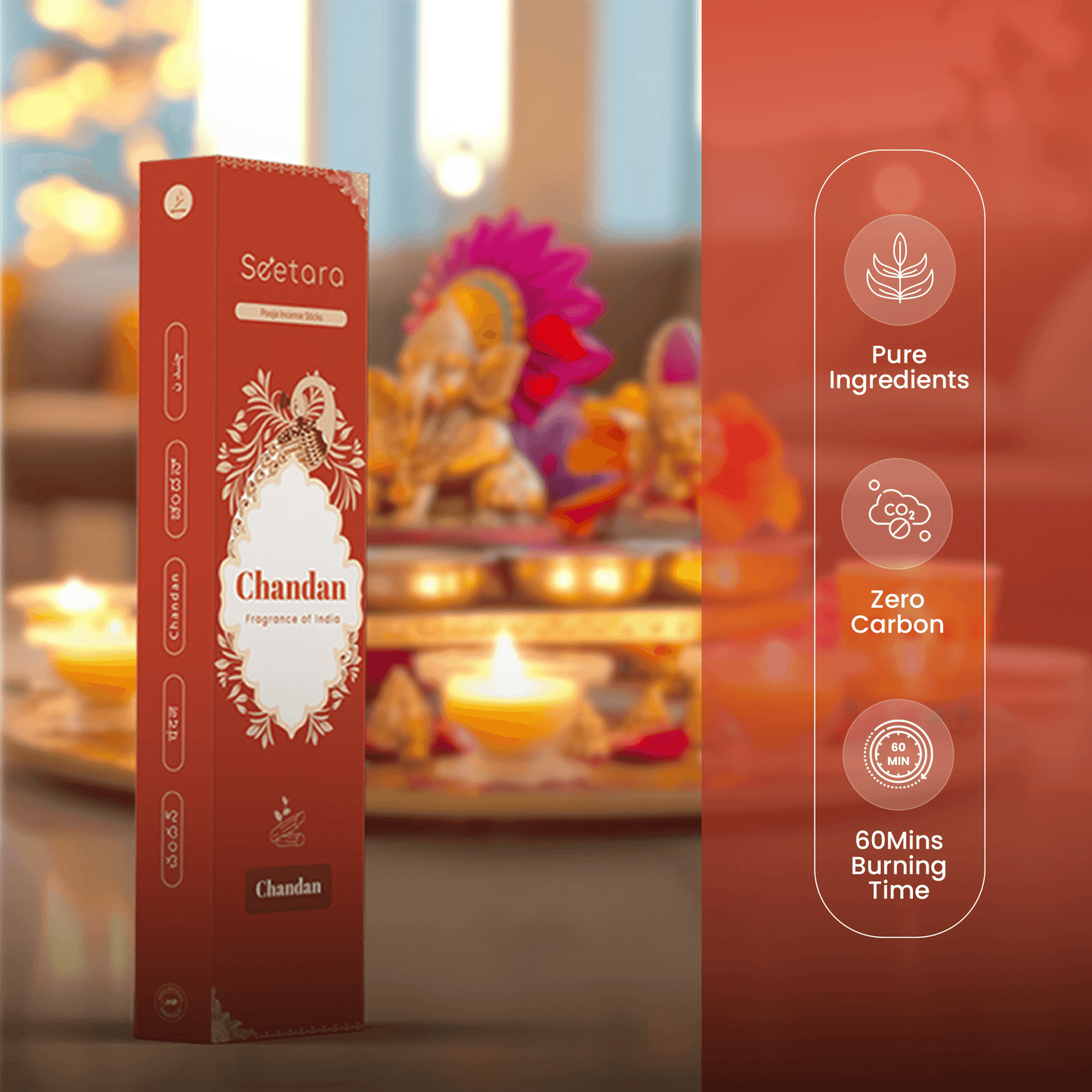Seetara Incense sticks | Chandan - Seetara