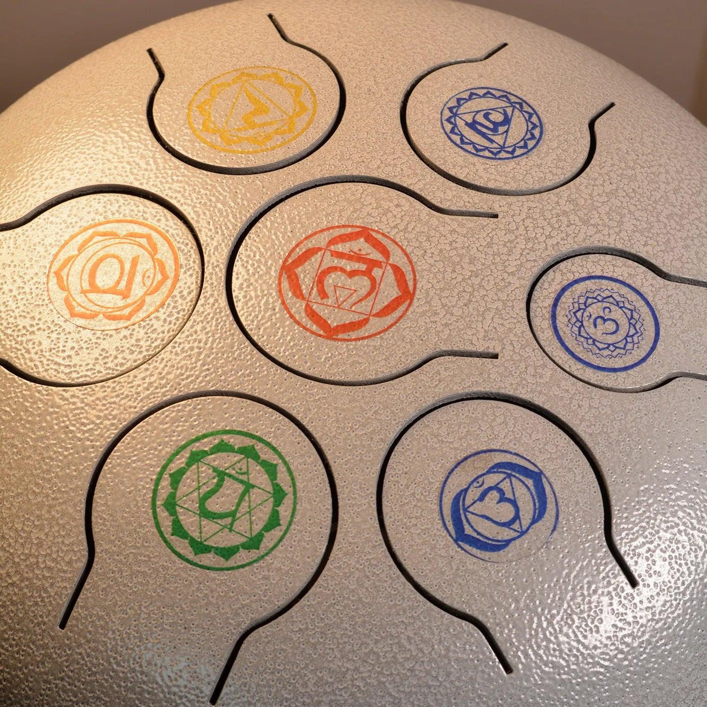 White Seven Chakra Tongue Drum - Seetara
