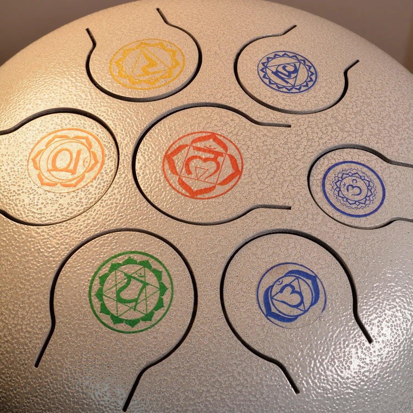 White Seven Chakra Tongue Drum - Seetara