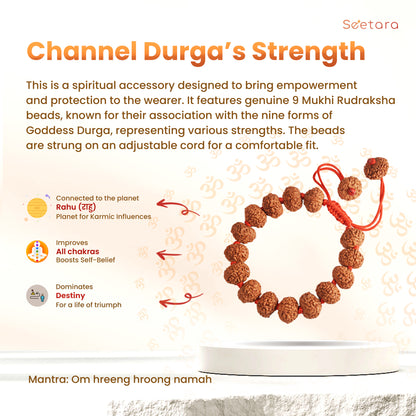 9 Mukhi Rudraksha Bracelet (Indonesian)