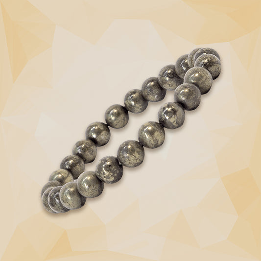 Pyrite Healing Crystal Bracelet | For Abundance & Strength