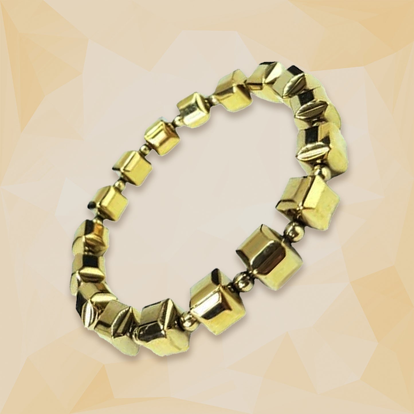Square Pyrite Bracelet | For Wealth and Prosperity