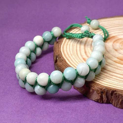 Amazonite Double Layered Healing Bracelet | For Truth and Communication - Seetara