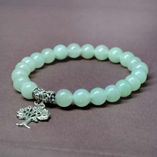 Amazonite Healing Bracelet with Tree Charm | For Truth and Communication - Seetara