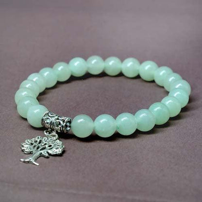 Amazonite Healing Bracelet with Tree Charm | For Truth and Communication - Seetara