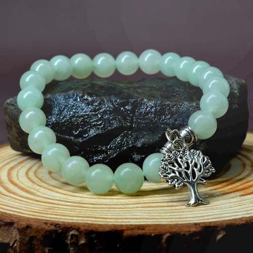 Amazonite Healing Bracelet with Tree Charm | For Truth and Communication - Seetara