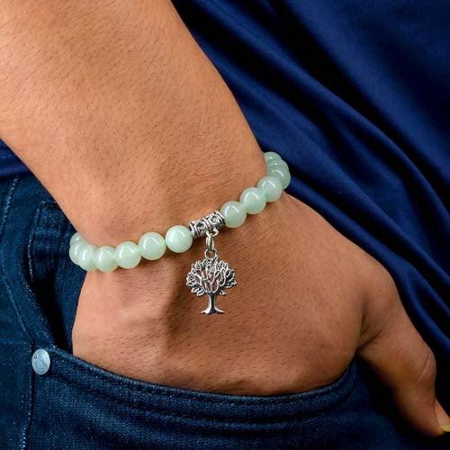 Amazonite Healing Bracelet with Tree Charm | For Truth and Communication - Seetara