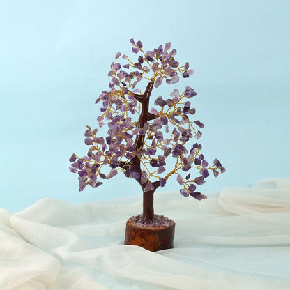 Amethyst Feng Shui Healing Crystal Tree | 300 Beads | For Protection & Concentration - Seetara