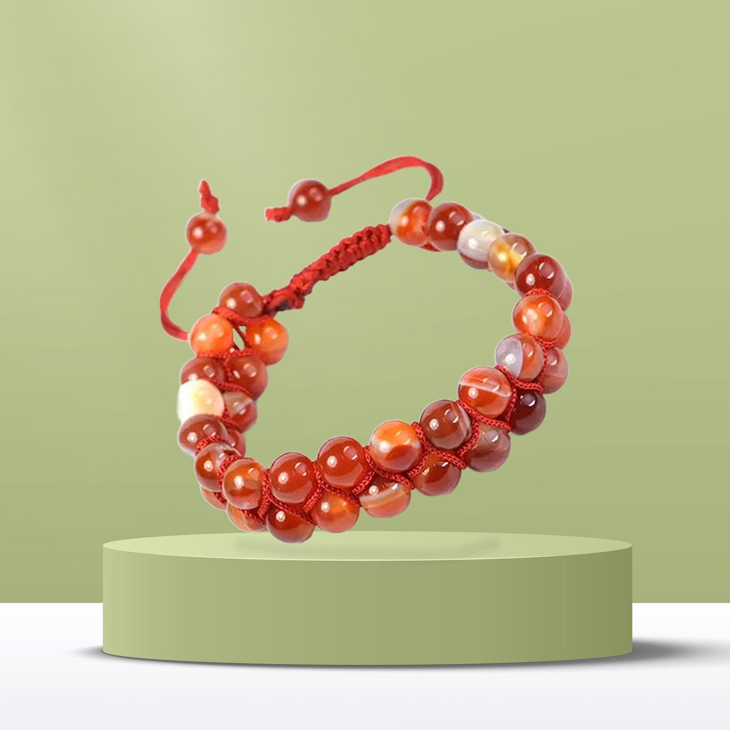 Carnelian Double Layered Healing Bracelet | For Courage & Creativity - Seetara