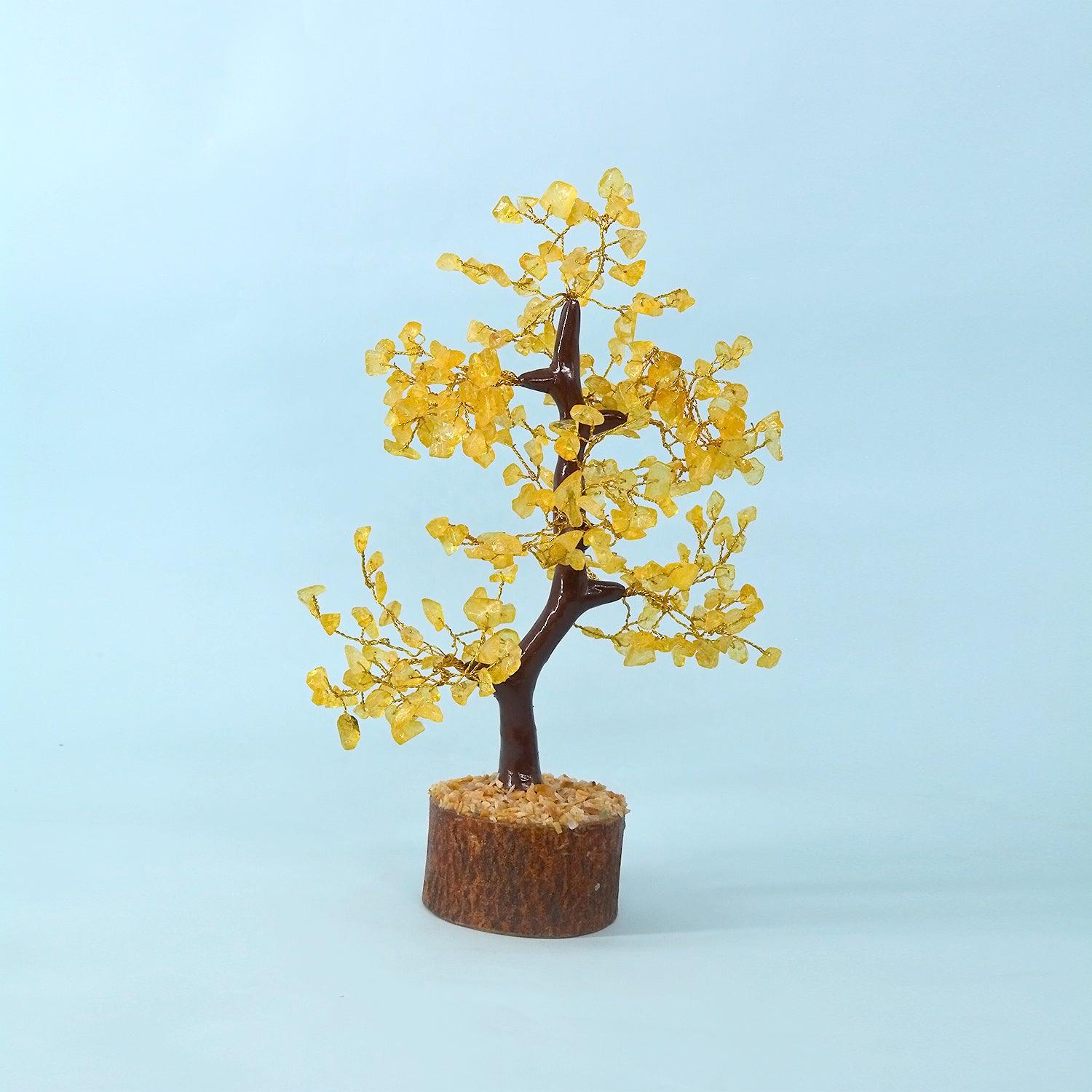 Citrine Crystal Feng Shui Healing Tree | 300 Beads | For Wealth & Prosperity - Seetara