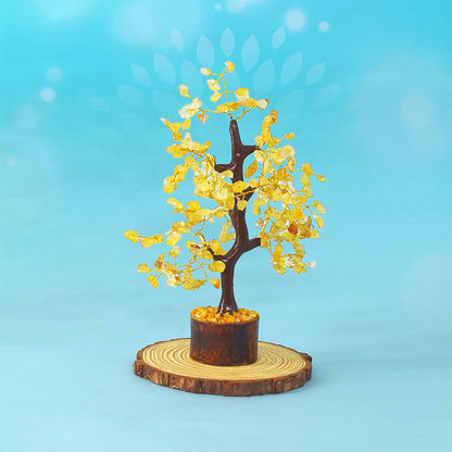 Citrine Crystal Feng Shui Healing Tree | 200 Beads | For Wealth