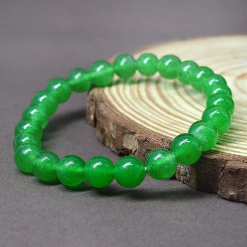 Prestige Collection: Men's Light Green Jade Bracelet - Jade Hunt