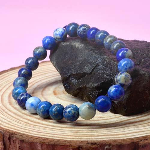 Lapis Lazuli Healing Crystal Bracelet | For Concentration & Clarity - Seetara