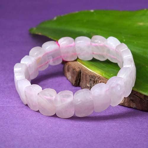 Buy REBUY Pink Rose Quartz Crystal & Black Matte Onyx Stone Bracelet 8 mm  Beads Crystal Healing Stone Bracelet for Men and Women Combo at Amazon.in