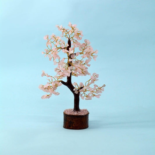 Rose Quartz Crystal Feng Shui Healing Tree | 300 Beads | For Unconditional Love & Acceptance - Seetara