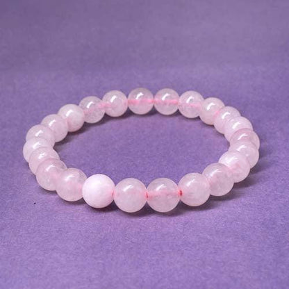 Rose Quartz Healing Crystal Bracelet | For Unconditional Love & Acceptance - Seetara