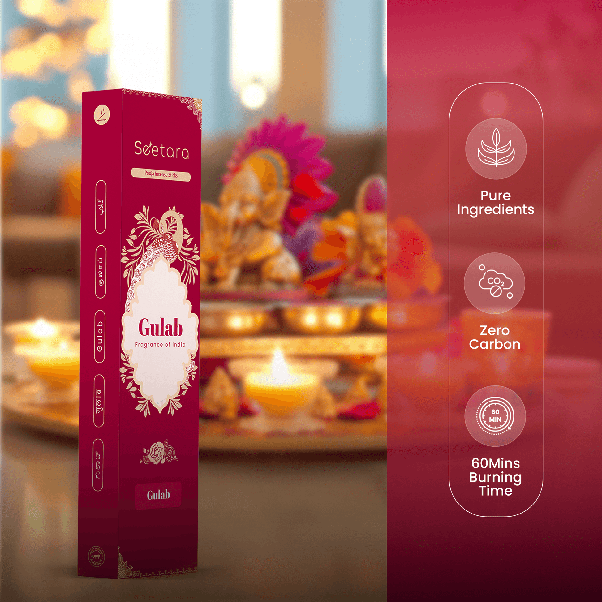 Seetara Incense Sticks | Gulab - Seetara