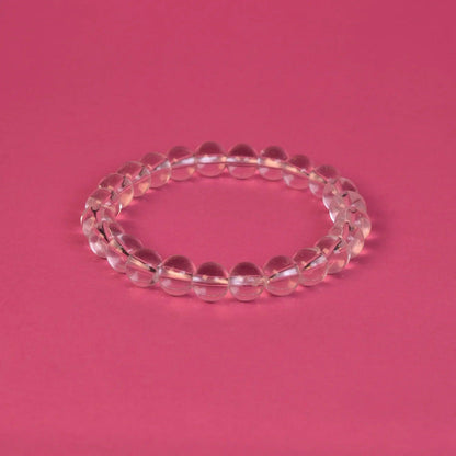 Valentine's Day Love In The Stars Combo: Rose Quartz & Clear Quartz Couple’s Bracelet - Seetara