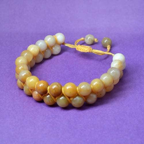 Yellow Aventurine Double Layered Healing Crystal Bracelet - Seetara