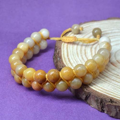 Yellow Aventurine Double Layered Healing Crystal Bracelet - Seetara