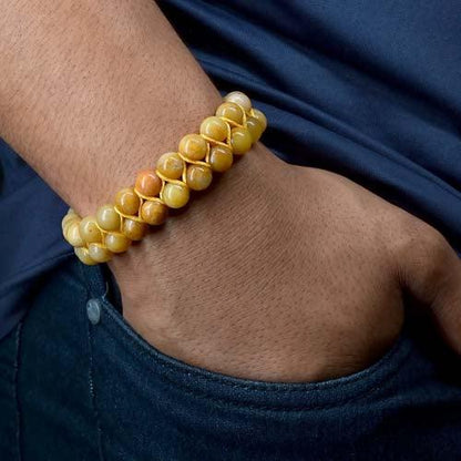 Yellow Aventurine Double Layered Healing Crystal Bracelet - Seetara