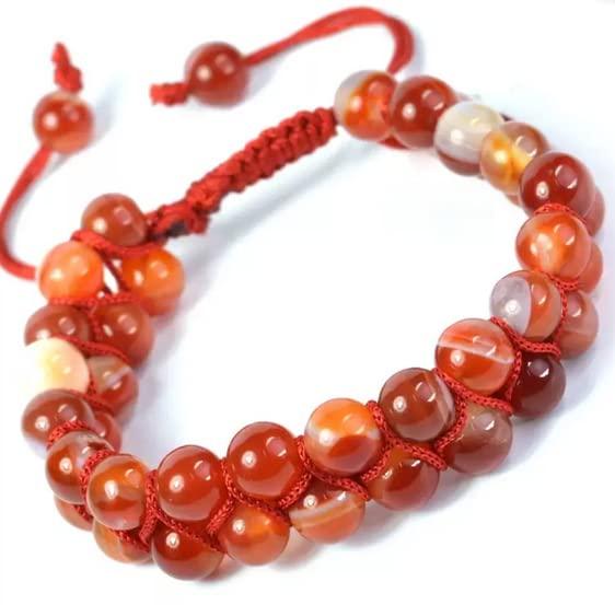 Red Gemstone Natural Carnelian Bead Bracelet For Emotions And Female  Benefits at Rs 250/piece in Khambhat